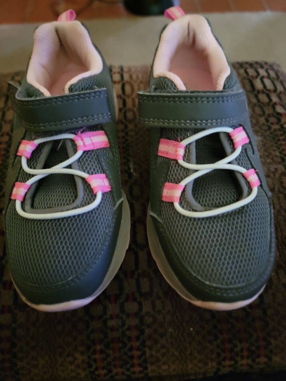 Carter's Gray and Pink Girls' Light Up Sneakers